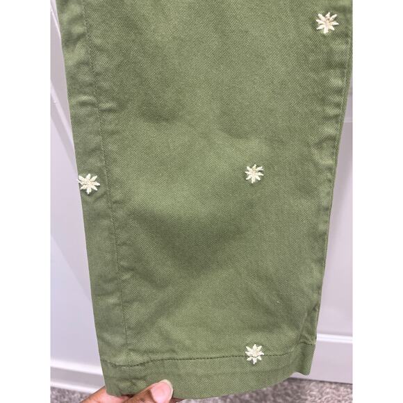 Free People x Driftwood Embroidered Flower Chino Pants Sz S - Picture 5 of 7